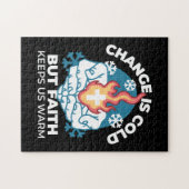 Kalte Veränderung, Feuer des Glaubens - Motivieren Puzzle (Horizontal)