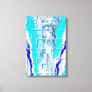 Kalte Wasser-Abstrakte Kunst Leinwanddruck