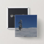 Kalte Winterlandschaft 4 Snowy Button (Vorne & Hinten)