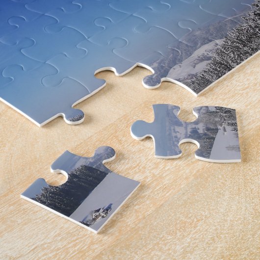 Kalte Winterlandschaft 9 Snowy Puzzle (Seite)