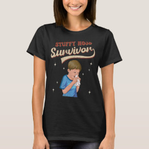 Kälteabzug Vintage verstopfte Nase Überlebender 1 T-Shirt