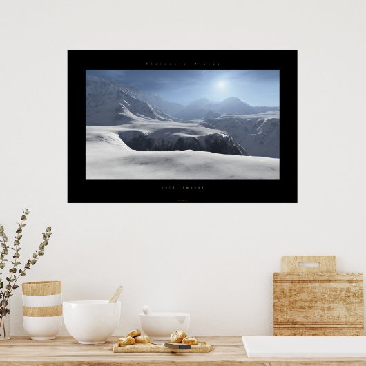 Kälteausfall Poster (Küche)