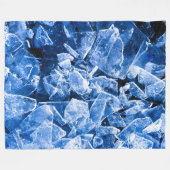 Kälteeffekt Blaues Eis Fleecedecke (Vorderseite (Horizontal))