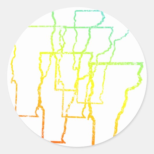 Kältegefühl Runder Aufkleber (Vorderseite)