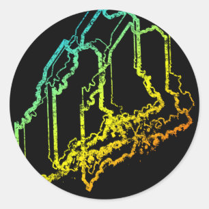 Kältegefühl Runder Aufkleber