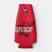 kälter als das Herz Ihres Exen Flaschenkühler (Vorderseite)