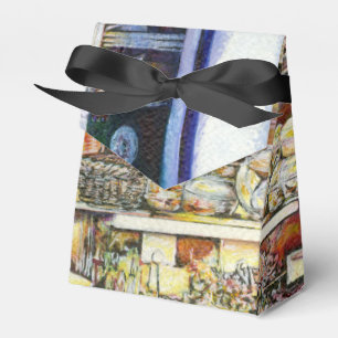 Kalter Brei in einem heißen Deli Geschenkschachtel