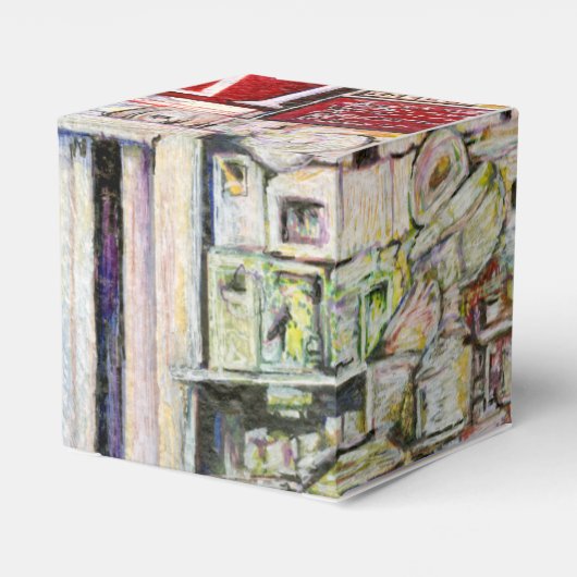 Kalter Brei in einem heißen Deli Geschenkschachtel (Rückseite)