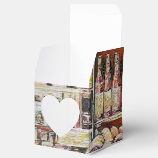 Kalter Brei in einem heißen Deli Geschenkschachtel (Geöffnet)