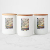 Kalter Brei in einem heißen Deli Lebensmitteletikett (Flaschen)