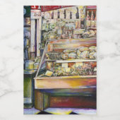 Kalter Brei in einem heißen Deli Lebensmitteletikett (Einzelnes Label)