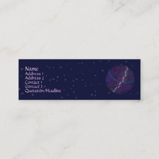 Kalter Eichen-Mond Mini Visitenkarte