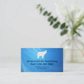 Kalter Klimaanlagen-Service Visitenkarte (Stehend Vorderseite)