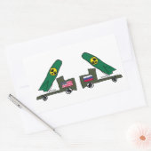 Kalter Krieg Rechteckiger Aufkleber (Umschlag)