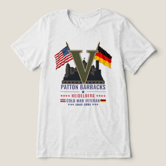 Kalter Krieg Veteran Heidelberg Deutschland Patton Tri-Blend Shirt