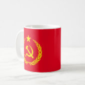 Kalter Kriegs-kommunistische Kaffeetasse (Vorderseite Links)