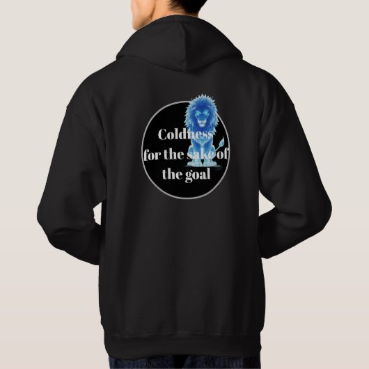 kalter Löwe Hoodie (Rückseite)