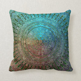 Kalter MetallBlumeMandala Kissen