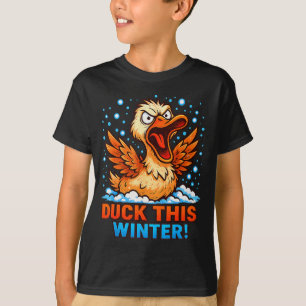 Kalter Schnee Tag Sarkastischer Spruch Lustige Ent T-Shirt