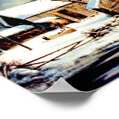 Kalter schneebedeckter Morgen Poster (Ecke)
