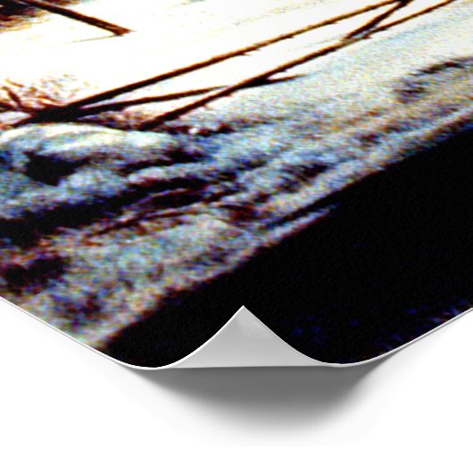 Kalter Schneevormittag Poster (Ecke)