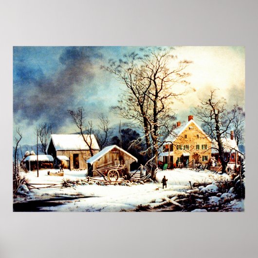 Kalter Schneevormittag Poster (Vorne)