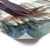 Kalter See im Winter Poster (Ecke)