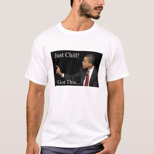 Kalter T - Shirt Obama-Gerade (Vorderseite)