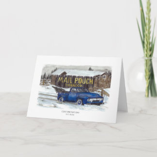 KALTER WINTER-TAG FEIERTAGSKARTE