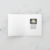 Kalter Winter und heißer Kaffee Karte (Innenseite)