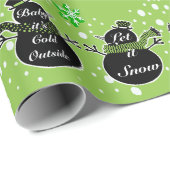 Kaltes Außenpapier mit hellgrüner Umhüllung Geschenkpapier (Rolleneckpunkt)