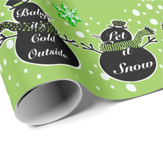 Kaltes Außenpapier mit hellgrüner Umhüllung Geschenkpapier (Rolleneckpunkt)