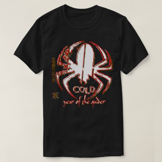 kaltes Bandjahr der Spider gestörte Artwork Cl T-Shirt (Design vorne)