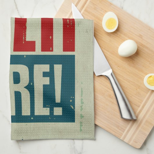 Kaltes Bier Geschirrtuch (Viertel Falte)