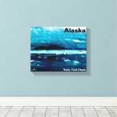 Kaltes Blaues Meer Leinwanddruck (Insitu (Holzboden))