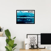 Kaltes Blaues Meer Poster (Heimbüro)