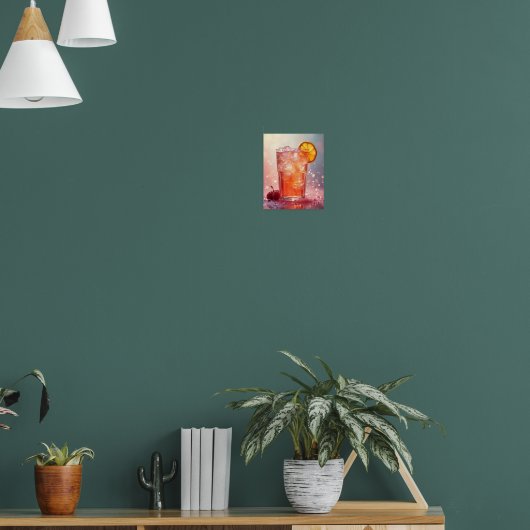 Kaltes Erfrischungsgetränk Poster (Wohnzimmer 1)