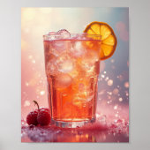 Kaltes Erfrischungsgetränk Poster (Vorne)