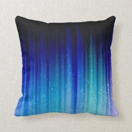 Kaltes Feuer - blaues aquamarines lila Kissen