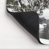 Kaltes Fluss-Fließen Yellowstone Mousepad (Ecke)