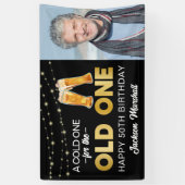 Kaltes für das alte | Foto Geburtstag Banner (Vertikal)