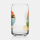 Kaltes Getränk, heißer Strand Dosenglas (Rechts)