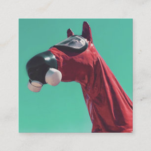 kaltes Pferd Quadratische Visitenkarte