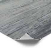 Kaltes ruhiges Meer an einem Wintertag Poster (Ecke)