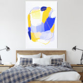 Kaltes Spektrum gekrempelte Canvas Print Leinwanddruck (Insitu (Schlafzimmer))