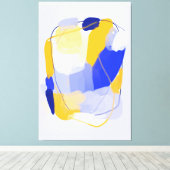 Kaltes Spektrum gekrempelte Canvas Print Leinwanddruck (Insitu (Holzboden))