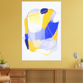 Kaltes Spektrum gekrempelte Canvas Print Leinwanddruck (Insitu (Wohnzimmer))