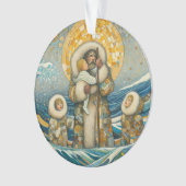 "Kaltes Wasser, starker Leitfaden" Acrylschmuck Ornament (Vorderseite)