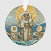 "Kaltes Wasser, starker Leitfaden" Acrylschmuck Ornament (Vorderseite)