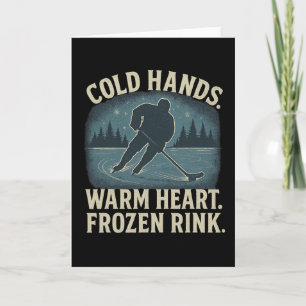 Kaltherzige Hände Gefrorene Eisbahn – Eishockey-Si Karte